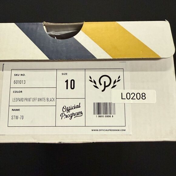 New Official Program Calf Hair Leopard White Black Platform Sneakers 10 - Picture 7 of 7